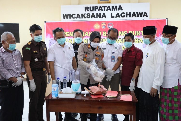 Musnahkan 295,53 Gram Sabu, Kapolres Sumbawa Tegaskan Komitmen Berantas Narkoba