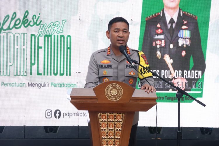 Pemuda Kota Tangerang Gelar Refleksi Sumpah Pemuda, Kapolres Apresiasi Kondusivitas Kota