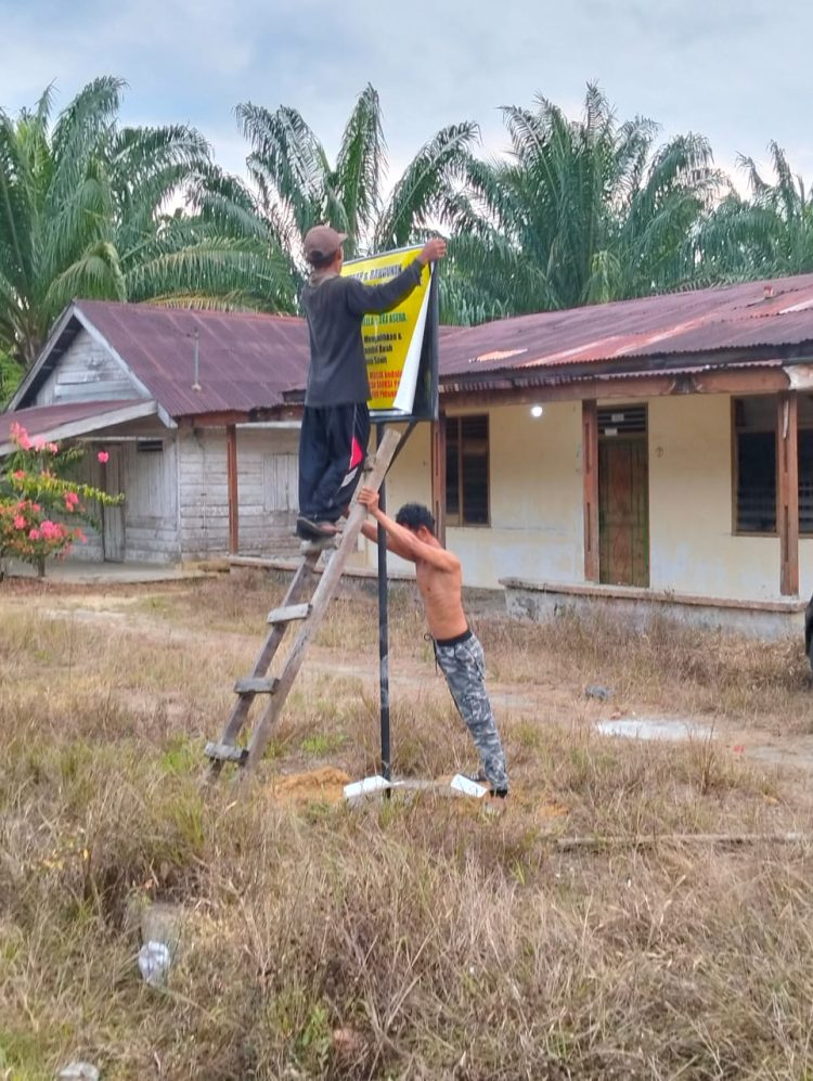 Kasi Trantib Marbau Tinjau Lahan Ahli Waris Sindy Yandana yang Masih Berproses Hukum