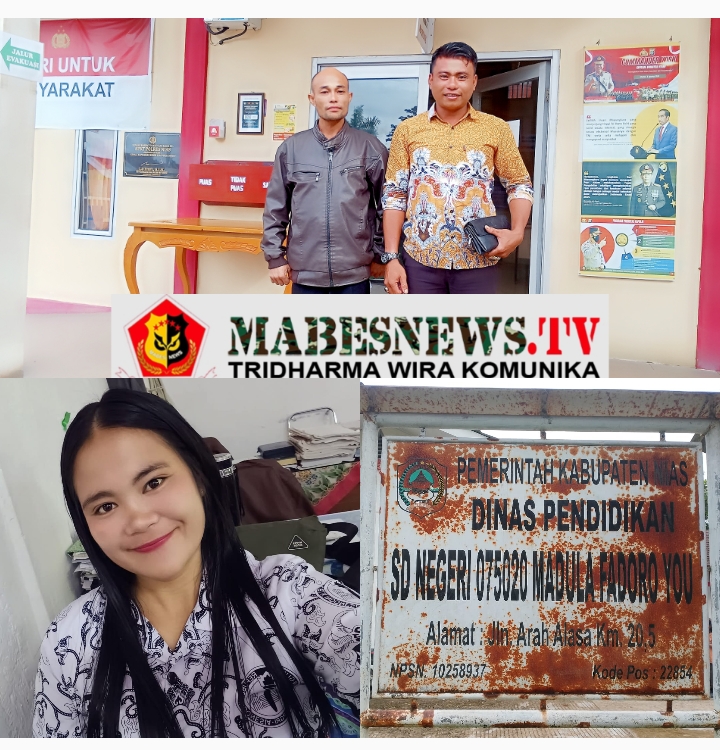 Oknum Guru SD Negeri 075020 Madula Fadoroyou Kabupaten Nias Resmi dilaporkan di Polres Nias